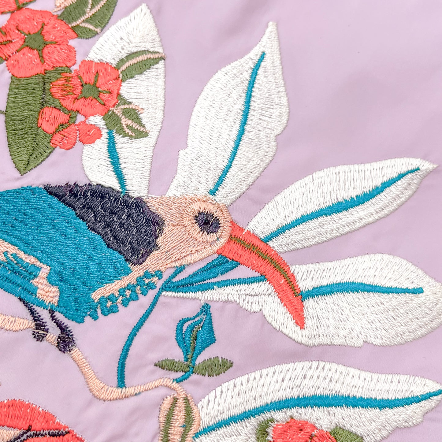 刺繍入りエコバック(ペールピンク)