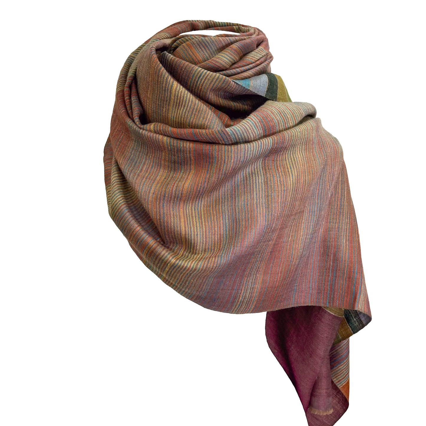 リバーシブルカシミヤストール(ミックスA)