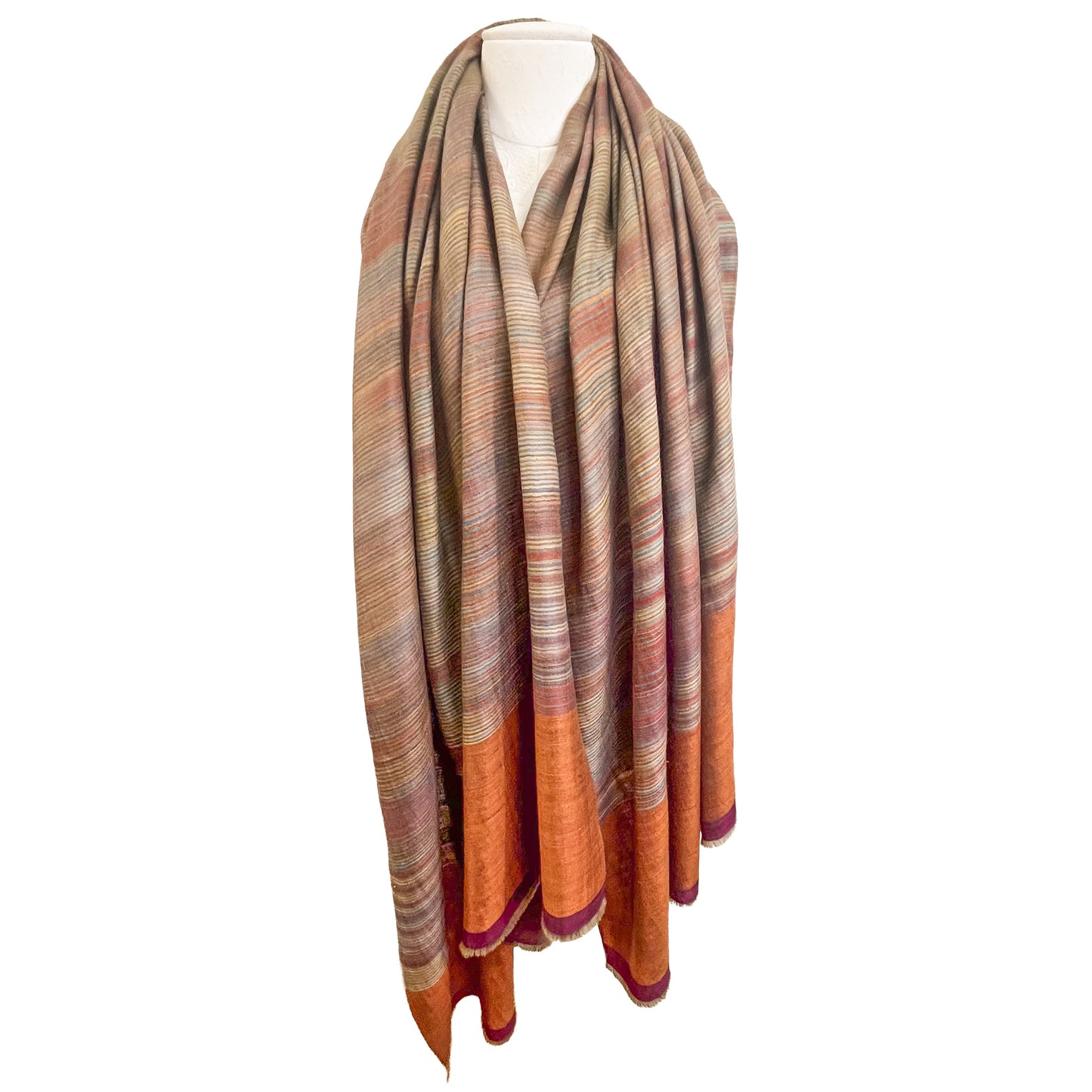 リバーシブルカシミヤストール(ミックスA)