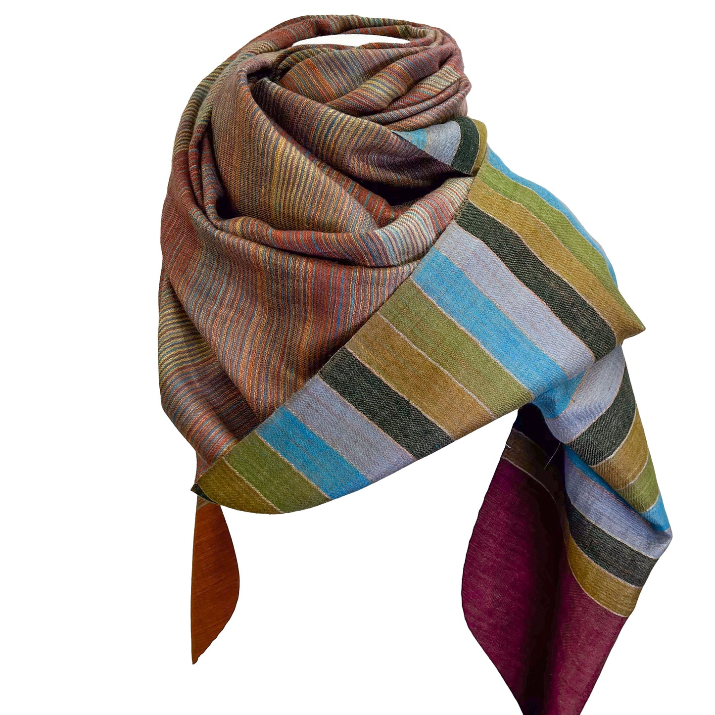 リバーシブルカシミヤストール(ミックスA)