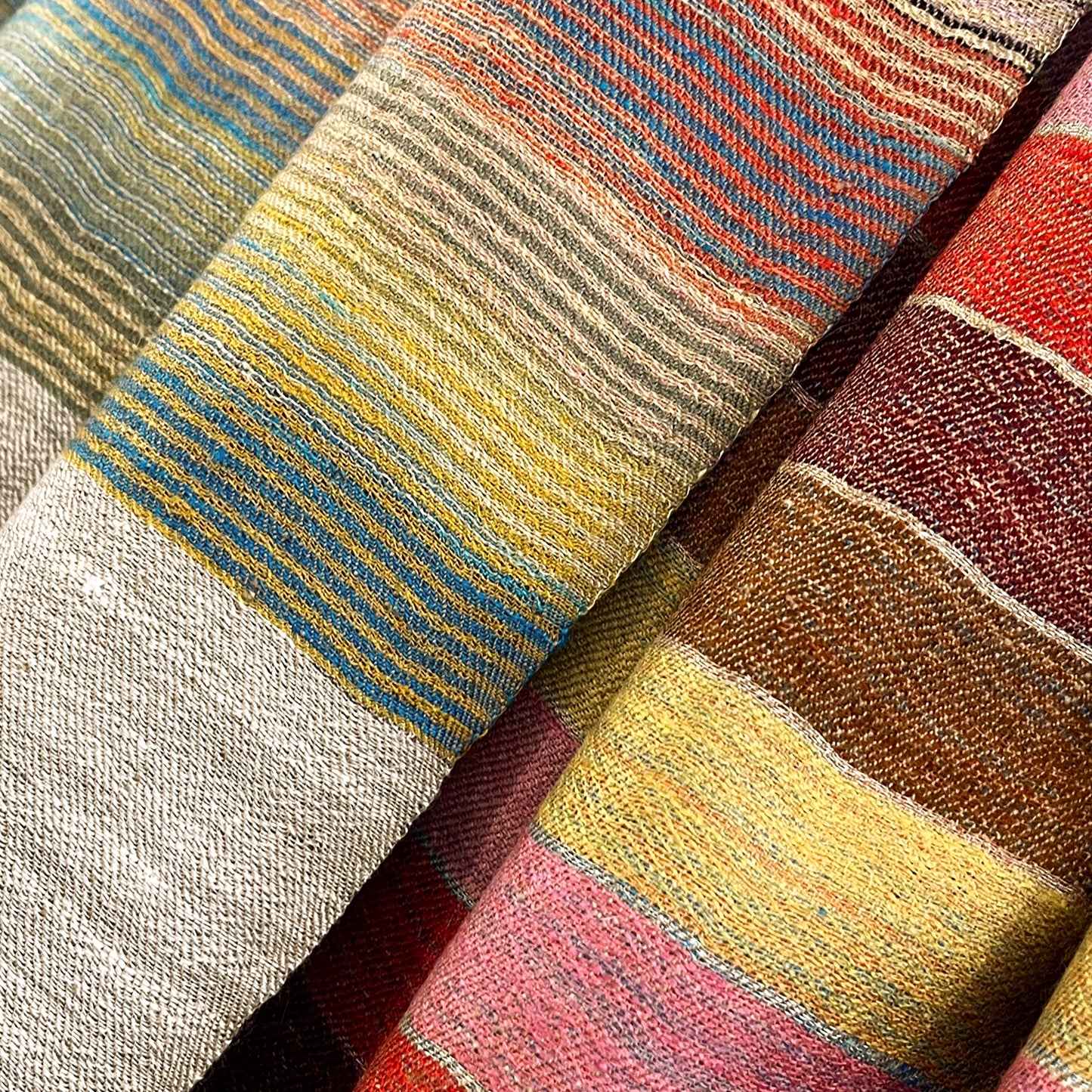 リバーシブルカシミヤストール(ミックスB)