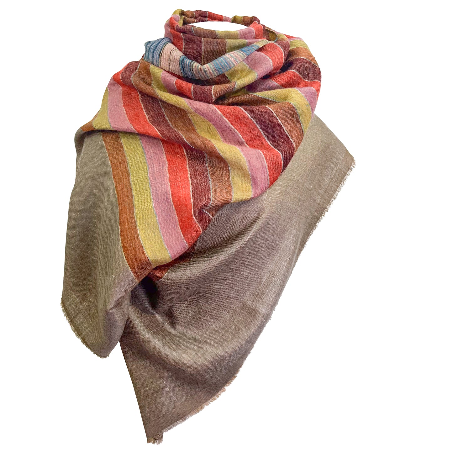 リバーシブルカシミヤストール(ミックスB)