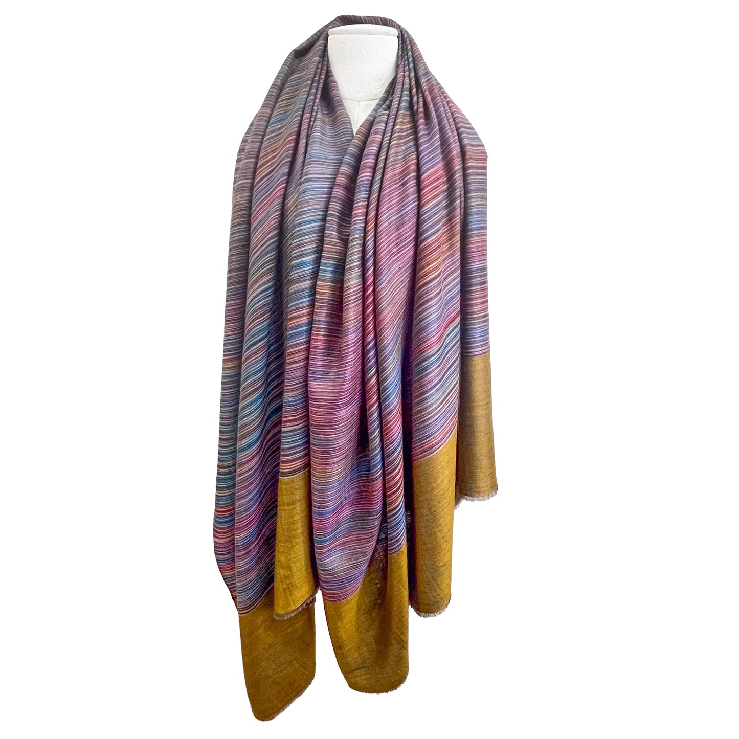 リバーシブルカシミヤストール(ミックスC)