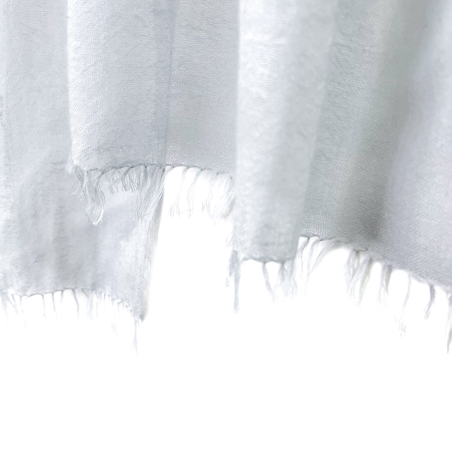 Jewelry Series Lightweight Wool & Silk Allie Hand Embroidered Stole (Light Gray/Yellow)