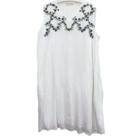 [20% OFF] Willow cotton machine embroidered dress (white) G-V0007DR_0271