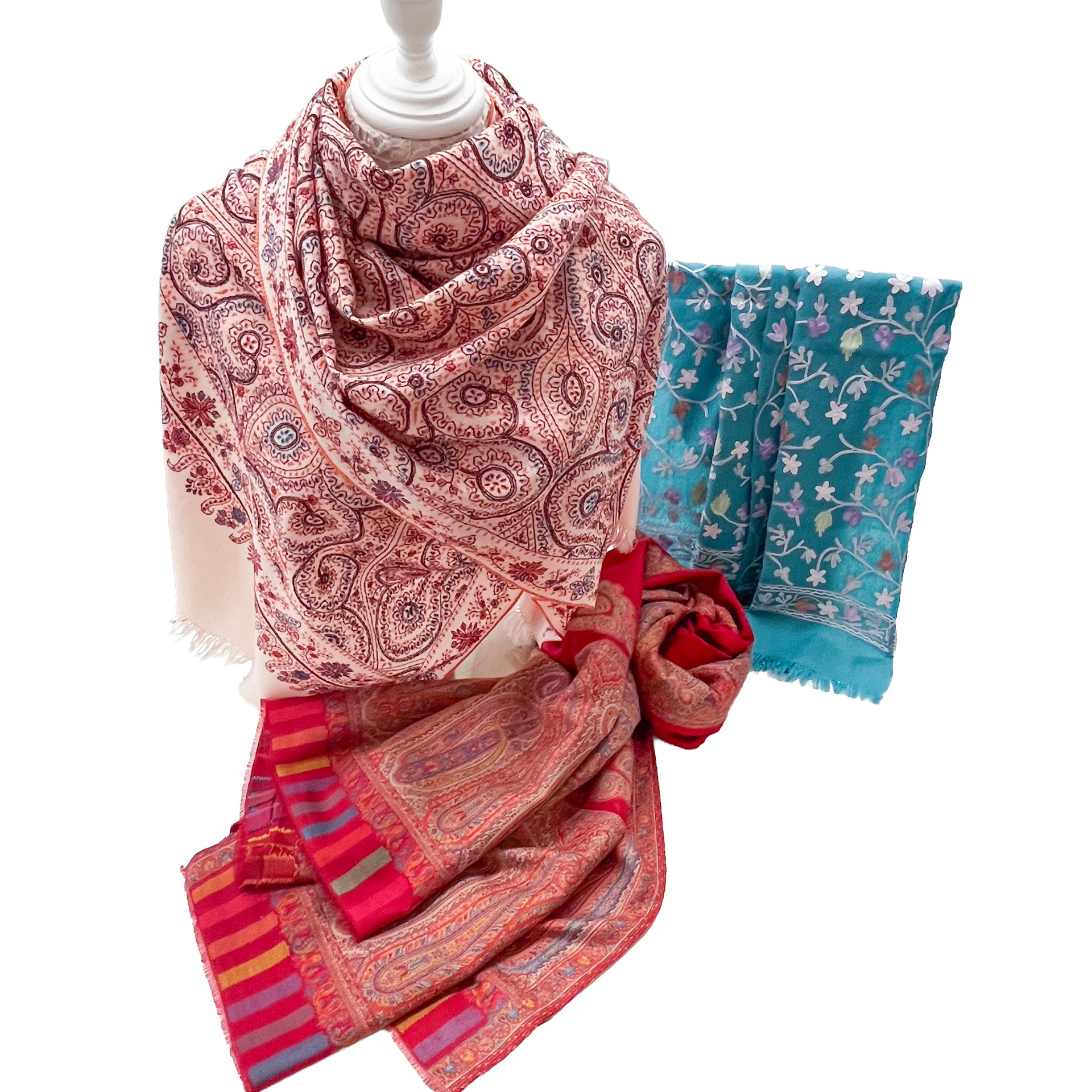 ☆新品・未使用☆ターラブランカ♡ニードル刺繍　大判ストール ニードル手刺繍 – TARA BLANCA ONLINE