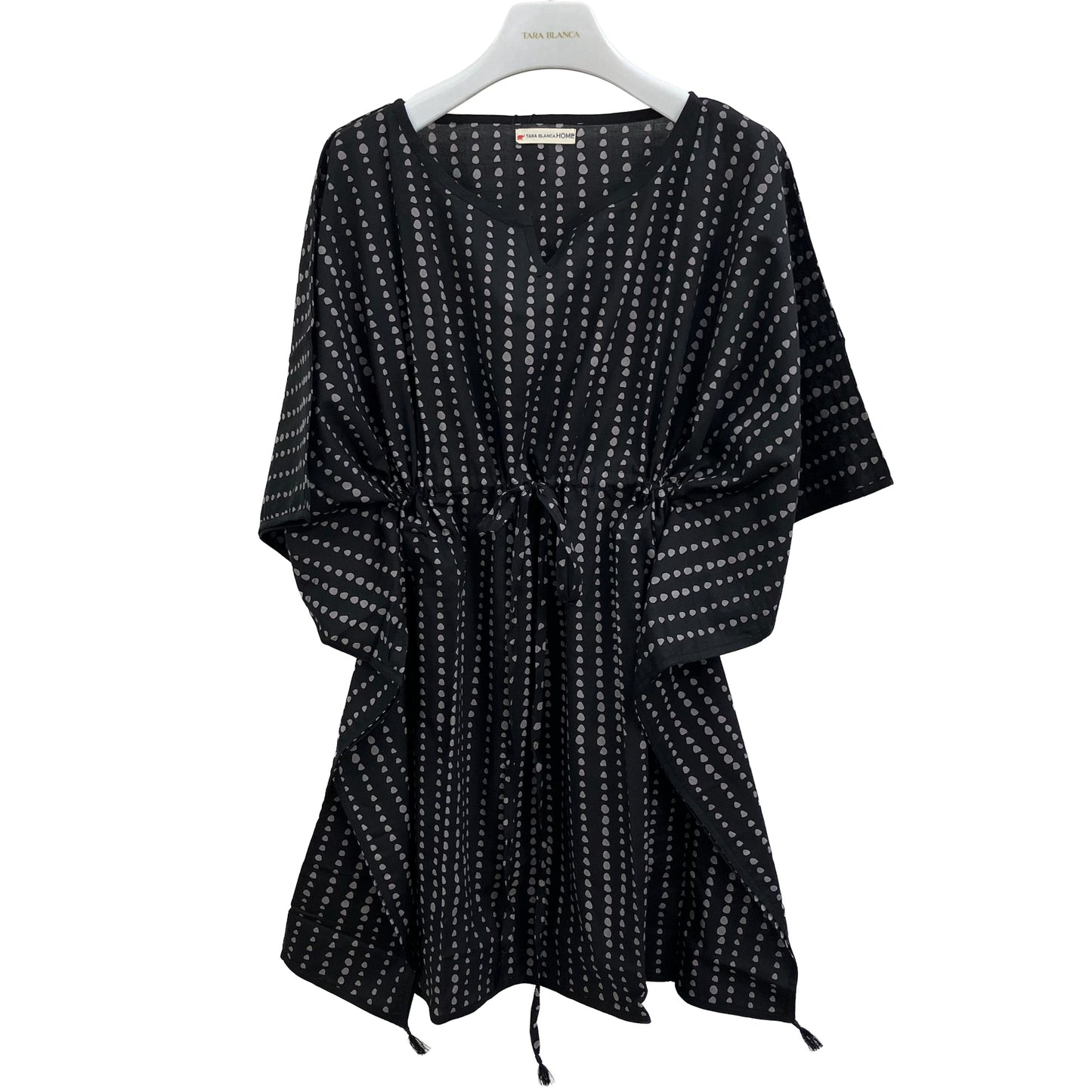 [20% OFF] Free Size Block Print Cotton Short Kaftan (Purple) HG-C0004_0121