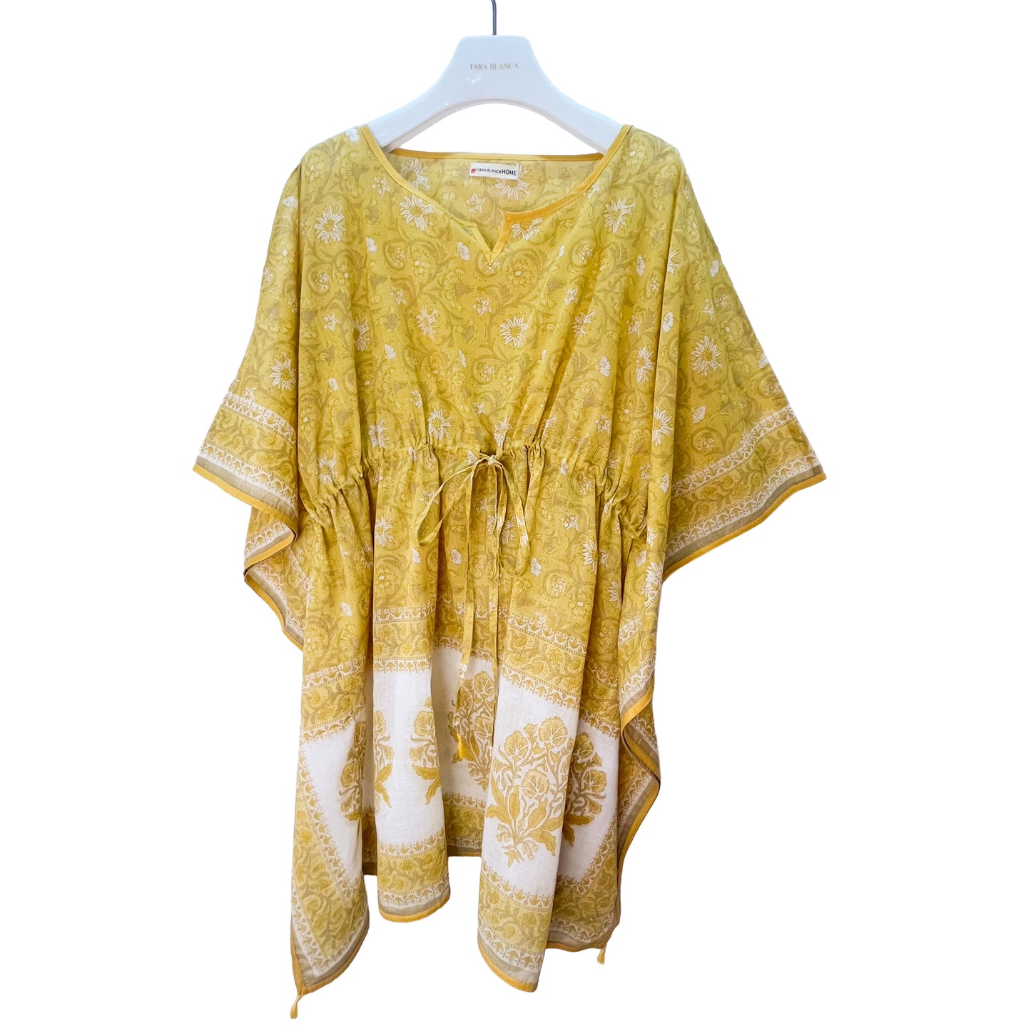 [20% OFF] Free Size Block Print Cotton Short Kaftan (Purple) HG-C0004_0121