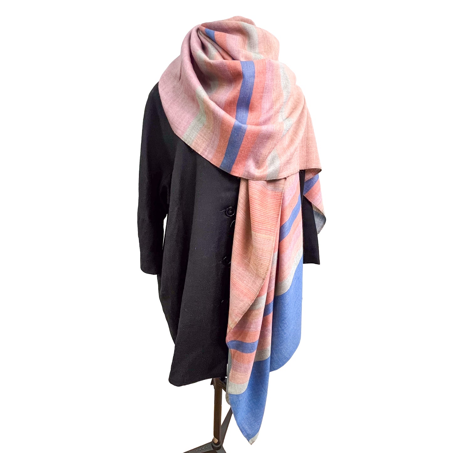 Reversible cashmere stole (mixed) 
