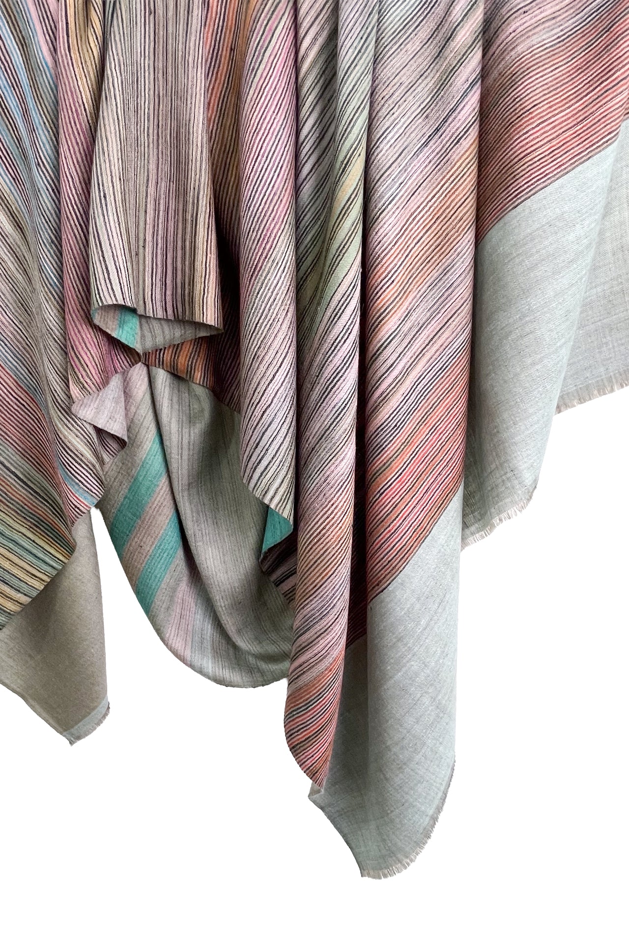 Reversible cashmere stole (mixed) 