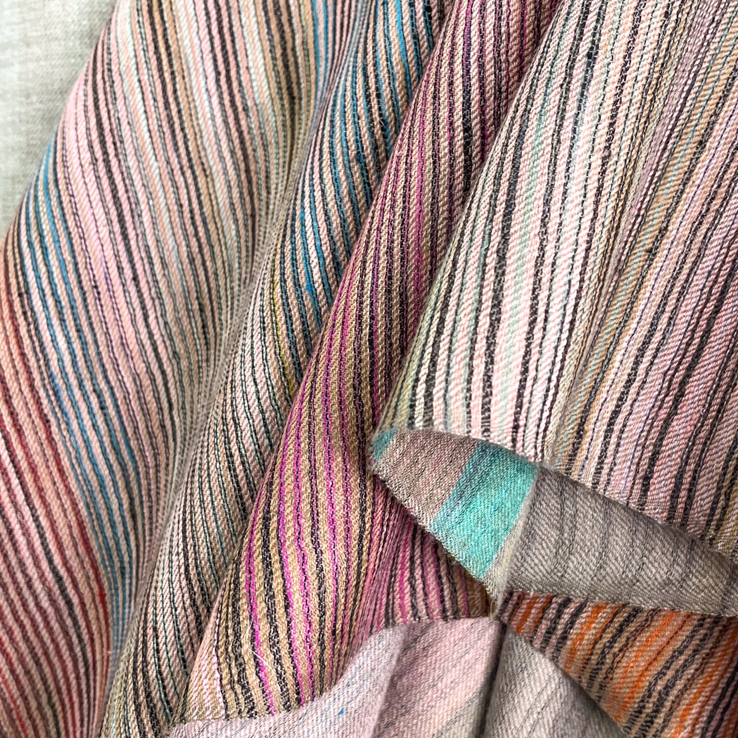 Reversible cashmere stole (mixed) 