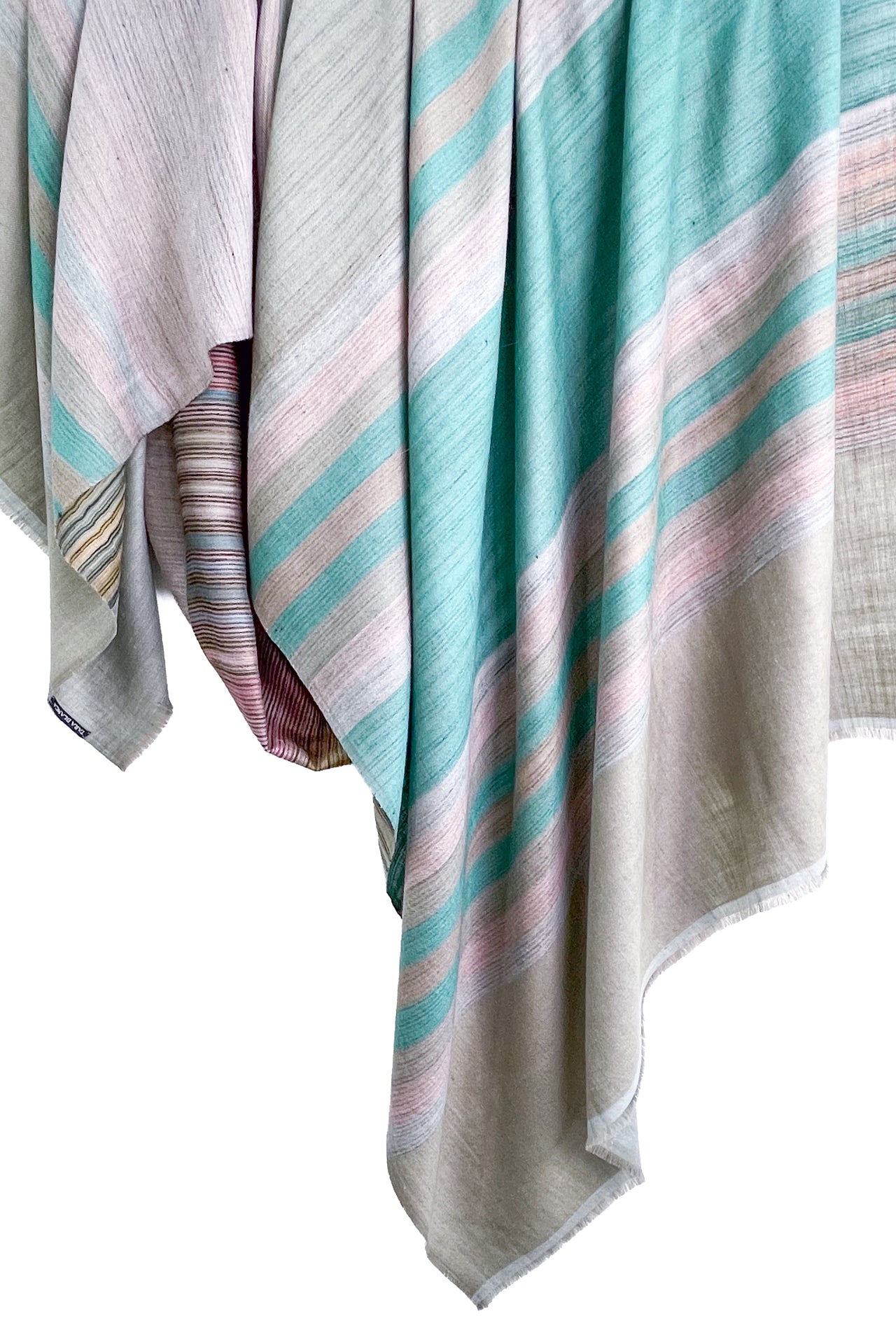 Reversible cashmere stole (mixed) 