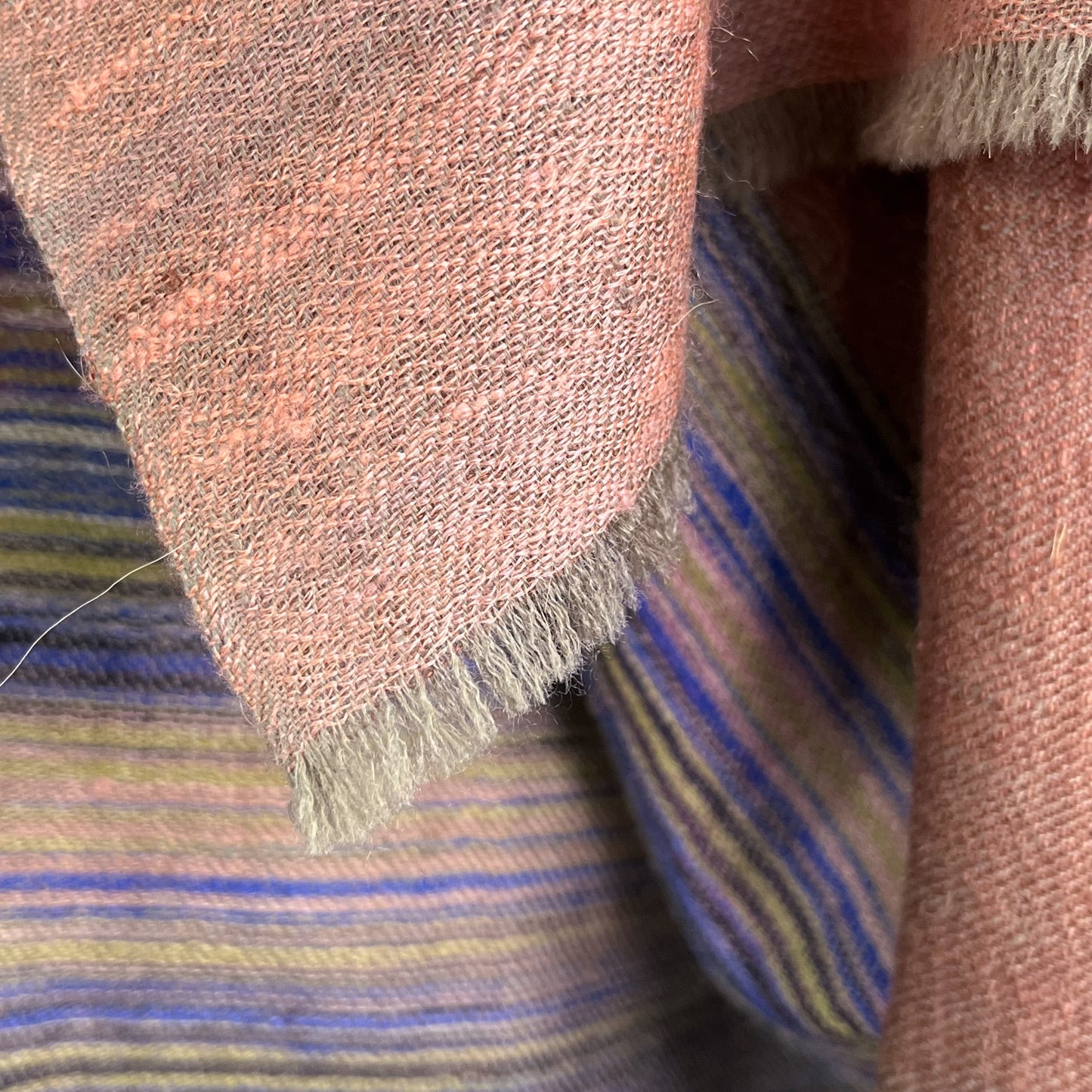 Reversible cashmere stole (mixed) 