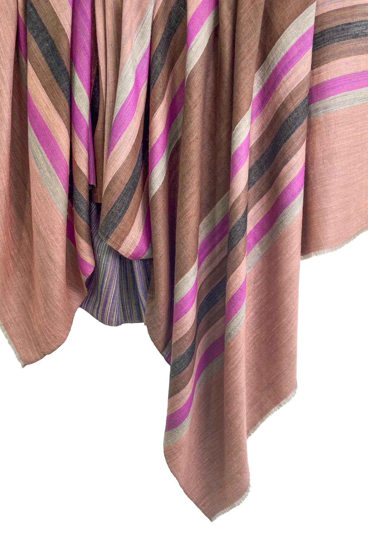 Reversible cashmere stole (mixed) 