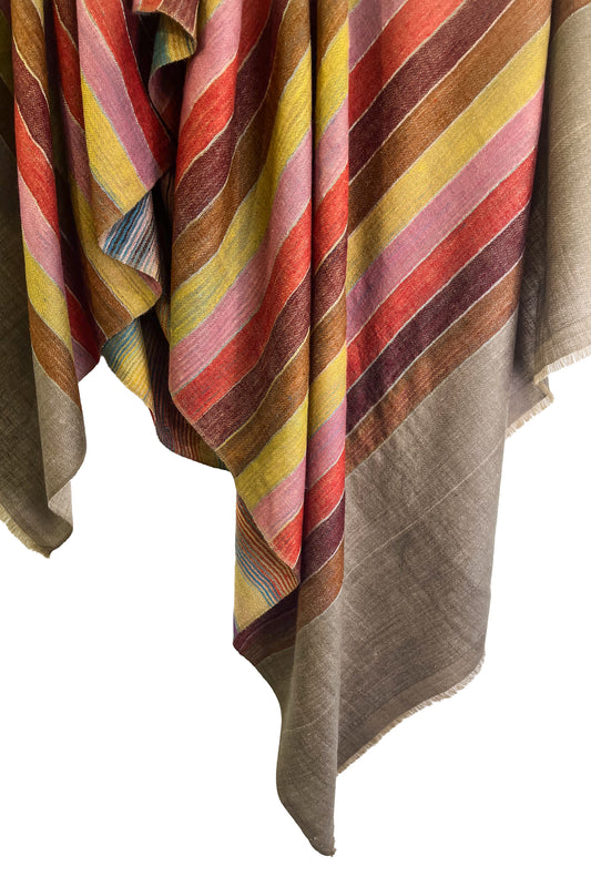 リバーシブルカシミヤストール(ミックスB)