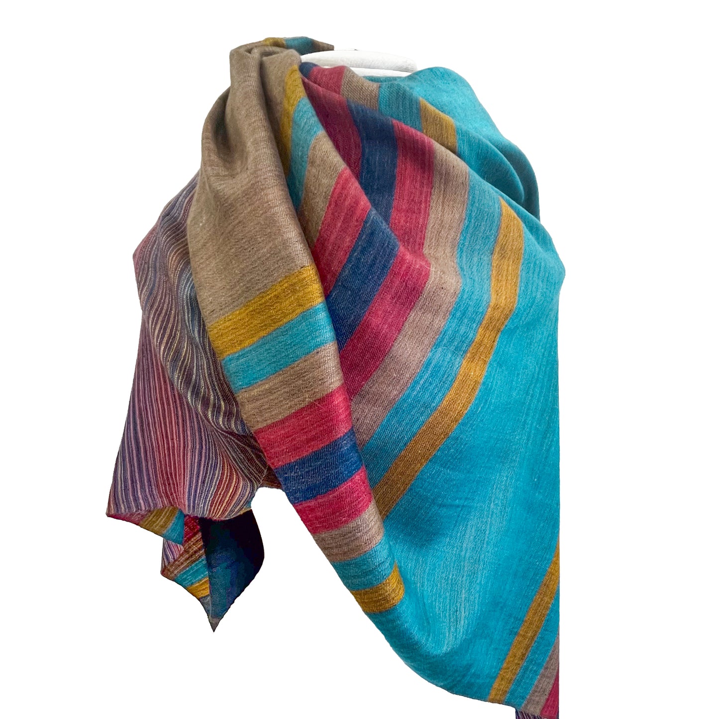 リバーシブルカシミヤストール(ミックスC)