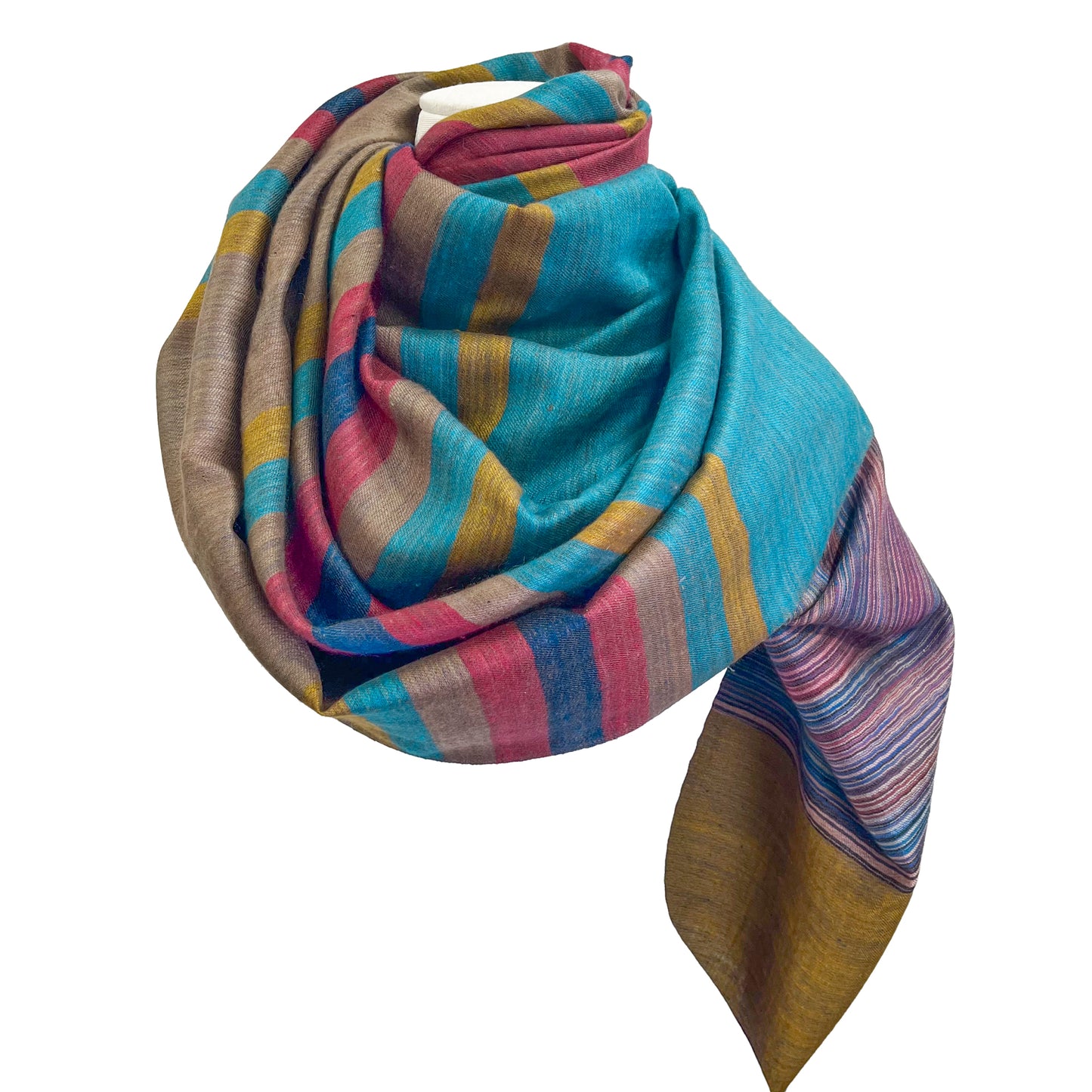 リバーシブルカシミヤストール(ミックスC)