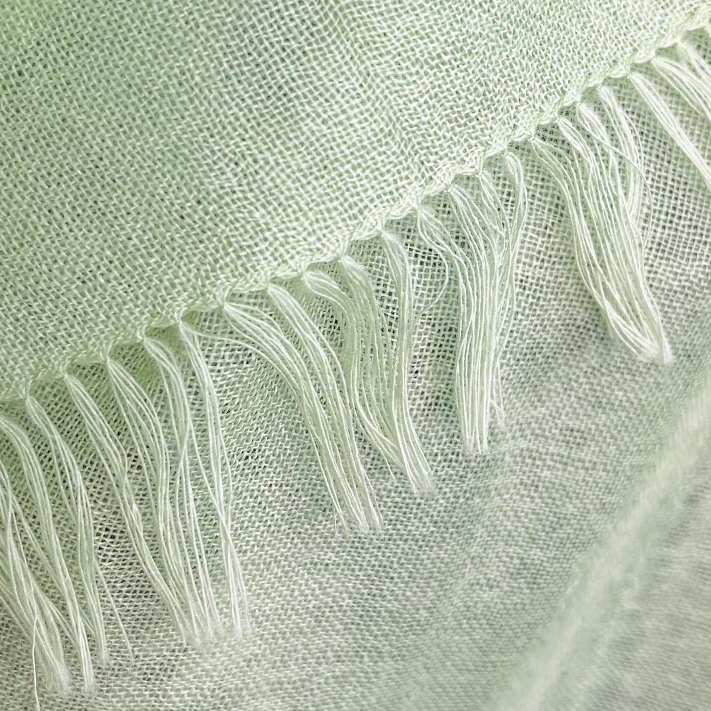 Flower Motif Gift Series Lightweight Wool &amp; Silk Allie Hand Embroidered Stole (Blue Gray)