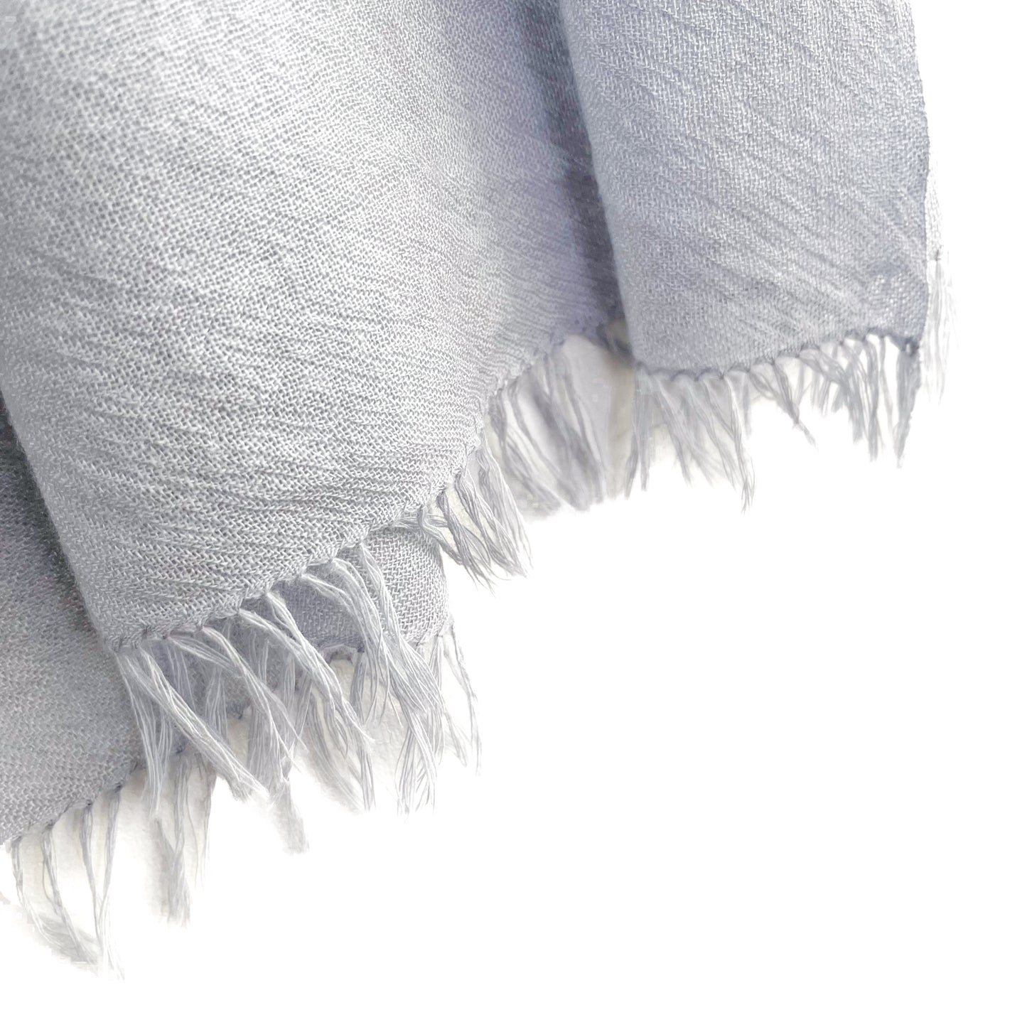Jewelry Series Lightweight Wool &amp; Silk Allie Hand Embroidered Stole (Light Gray/Yellow)