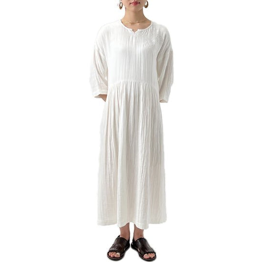 [20% OFF] Free size Tara Branca Home cotton dress (white) G-C0001D_0271