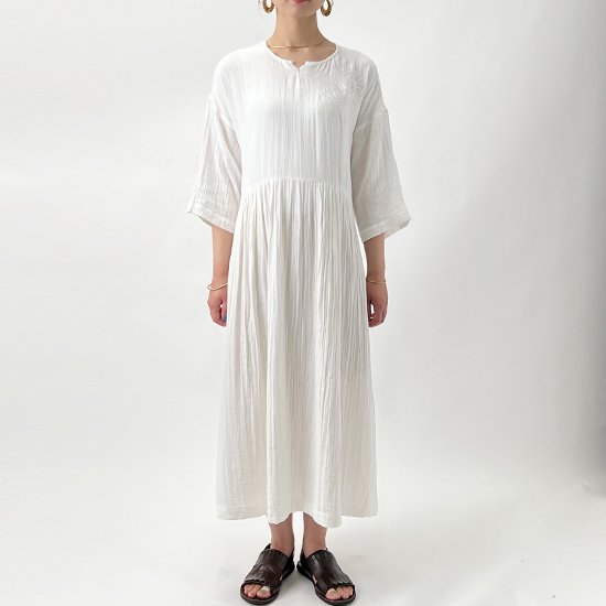 [20% OFF] Free size Tara Branca Home cotton dress (white) G-C0001D_0271